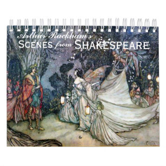Calendário de Arte Shakespeare de Arthur Rackham