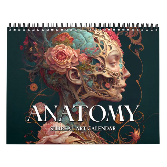 Calendário de Arte Surreal da Anatomia 2026 (Capa)
