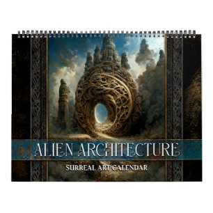 Calendário de Arte Surreal da Arquitetura de Alien