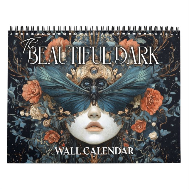 Calendário de Arte Surrealista Escura e Bonita de  (Capa)