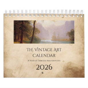 Calendário de Arte Vintage da Natureza