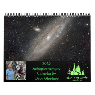 Calendário de Astrofotografia 2026 por Dave Giorda