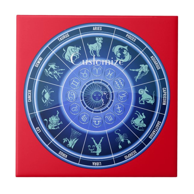 Calendário de Astrologia de Sinal Sun Zodiac Thund (Frente)