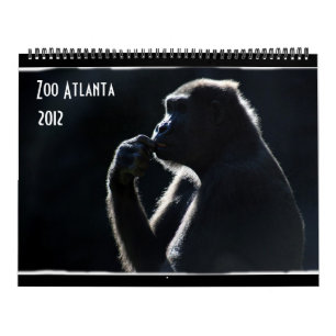 Calendário de Atlanta 2012 do jardim zoológico