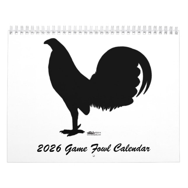 Calendário de Aves de Briga de 2026 (Capa)