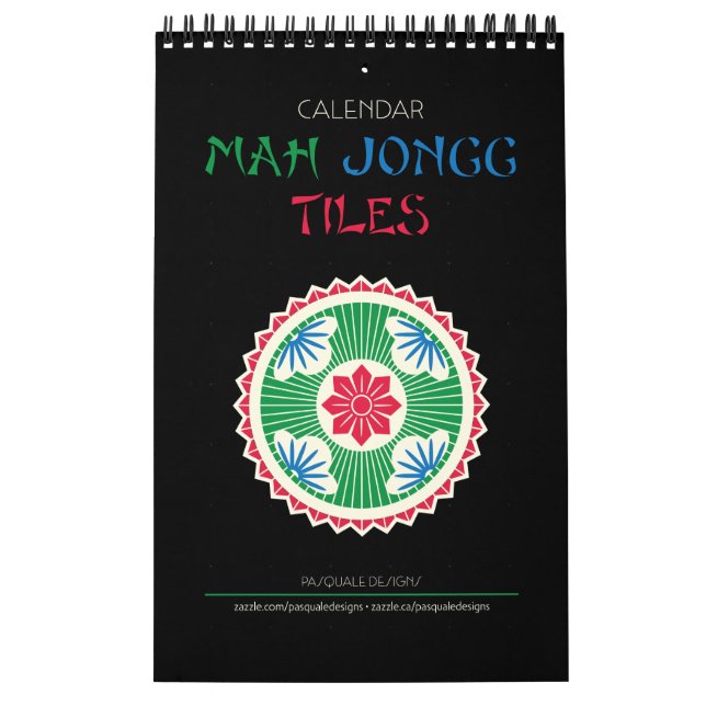 Calendário de Azulejos Mah Jongg (Capa)