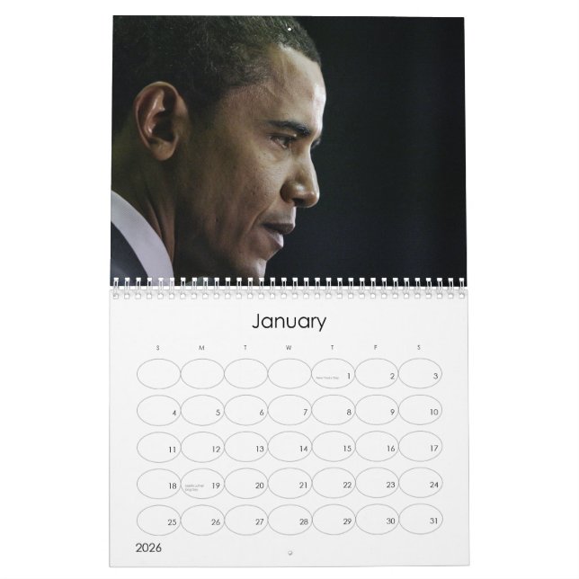 Calendário de Barack Obama (Jan 2026)