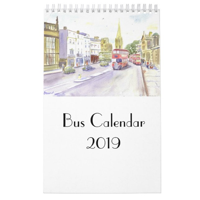 Calendário de barramento 2019 (Capa)