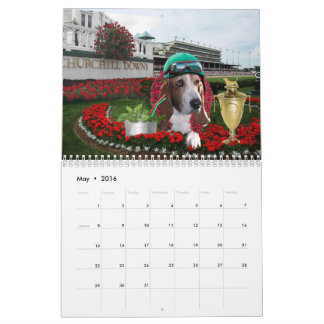 Calendário de Basset Hound