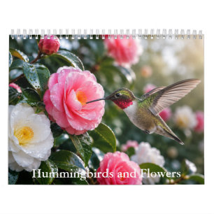 Calendário de Beija-flores e Flores