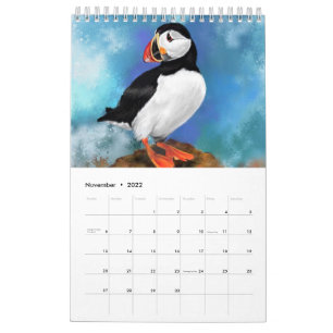 Calendário de Belas Aves - Pintura