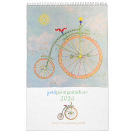 Calendário de bicicleta de circo