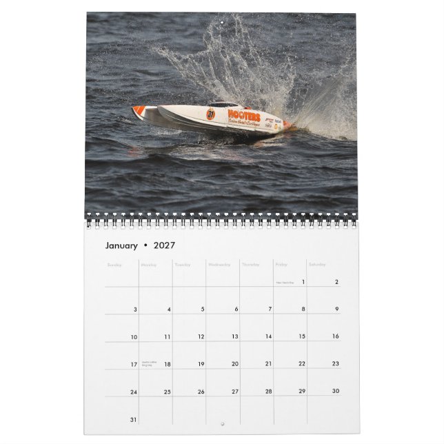 Calendário de Boat RC 2010 (Jan 2027)