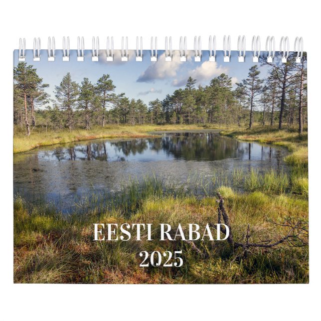 Calendário de Bogs da Estônia Eesti Rabad 2025 (Capa)