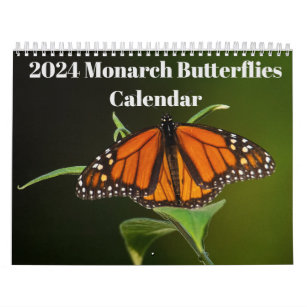 Calendário de Borboletas Monarch 2024