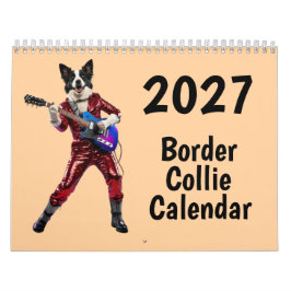 Calendário de Border Collie 2027