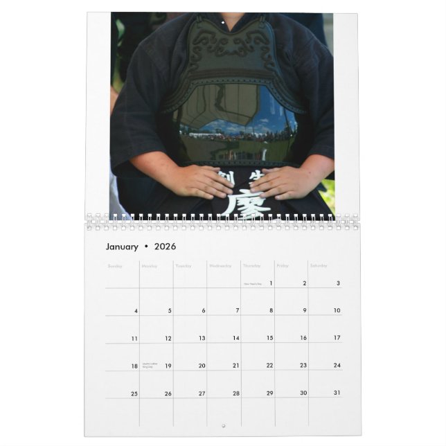 Calendário de Budokai de 2011 cortiça (Jan 2026)