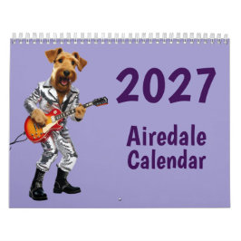 Calendário de Cachorro Airedale 2027