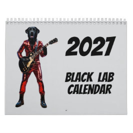 Calendário de Cachorro Black Lab 2027