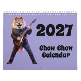Calendário de Cachorro Chow Chow 2027
