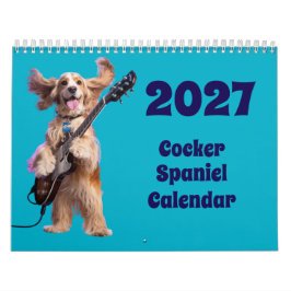Calendário de Cachorro Cocker Spaniel 2027