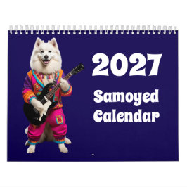 Calendário de Cachorro Samoyed 2027