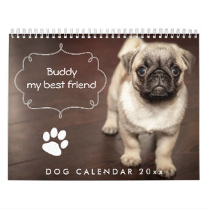 Calendário de Cachorros 2025 Personalizado Adicion