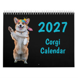 Calendário de Cães Corgi 2027