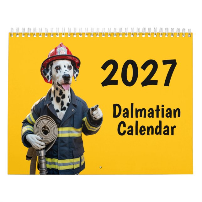 Calendário de Cães Dálmata de 2027 (Capa)