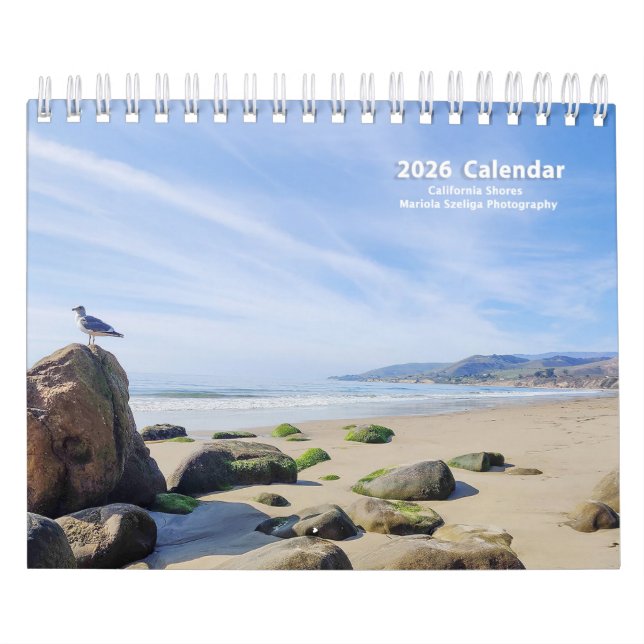 Calendário de California Shores 2026 (Capa)