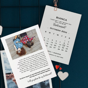 Calendário de caligrafia elegante proposta de madr