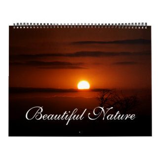 Calendário de Canvas da Natureza Bonita
