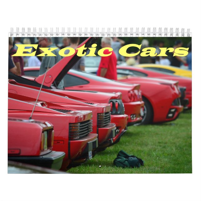 Calendário de carros exótico (Capa)