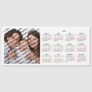 Calendário de Cartão Magnético Personalizado de Fo