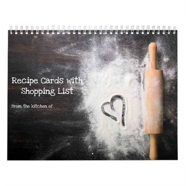Calendário de Cartões de Receitas & Compras de 12  (Capa)
