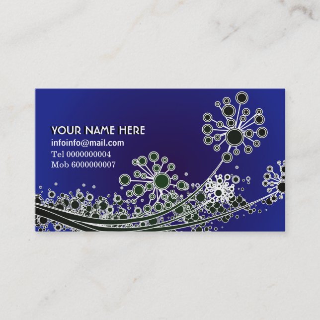 Calendário de Cartões de visitas Personalizados de (Frente)