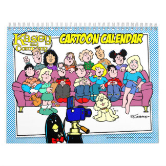 Calendário de Cartoons da Kasey e Empresa