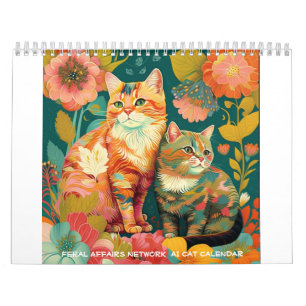 Calendário de Cat da Rede de Assuntos Externos AI