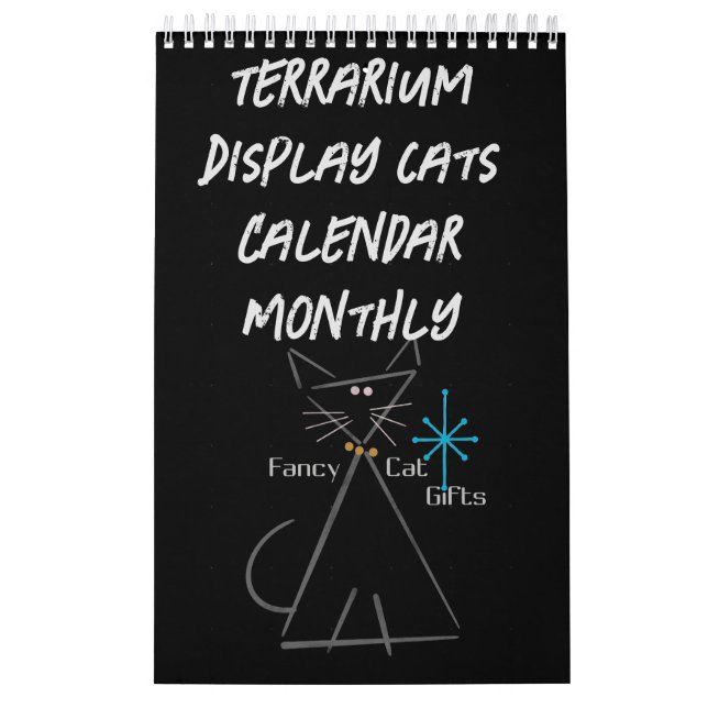 Calendário de Cat de Exibição de Terrarium (Capa)