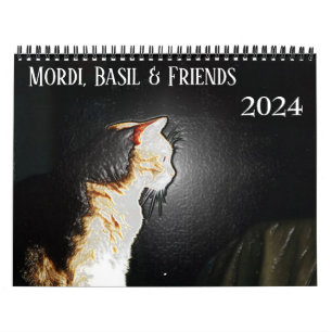 Calendário de Cat Mordi, Basil e Amigos 2024