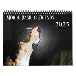 Calendário de Cat Mordi, Basil e Amigos 2025