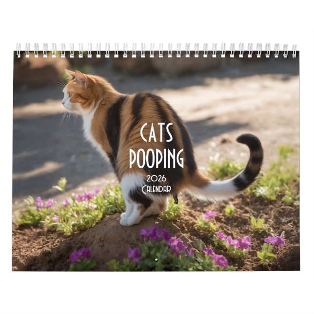 Calendário de Cats de Pooping 2026 (Capa)