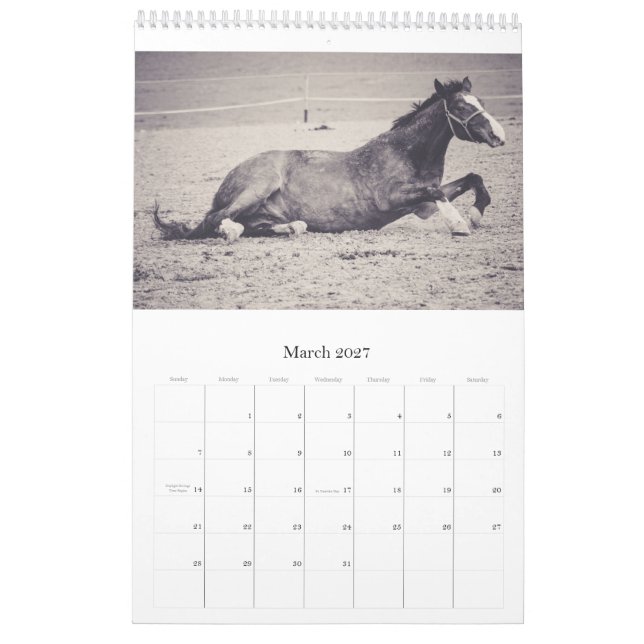 Calendário de Cavalos... (Mar 2027)