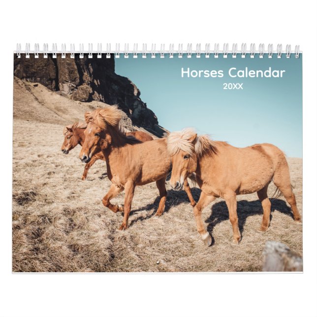 Calendário de Cavalos Selvagens (Capa)