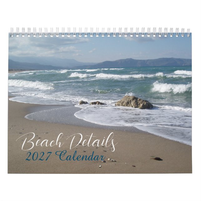 Calendário de Cenas de Praia de 2026 (Capa)