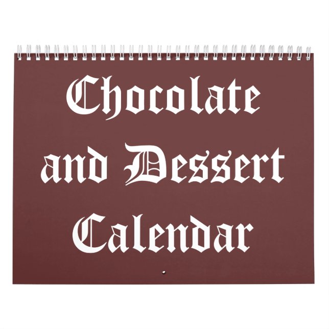 Calendário de Chocolate e Sobremesa 20XX (Capa)