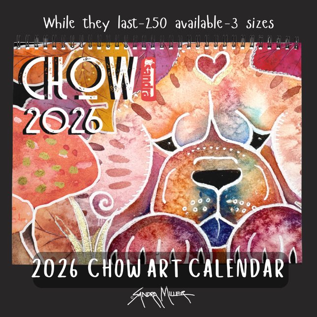 Calendário de Chow Art de 2026 de Sandra Miller (Criador carregado)