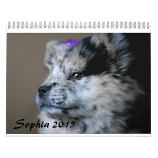 Calendário de Chow Personalizado Sophia 2015