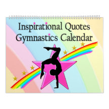 CALENDÁRIO DE CITAÇÃO GYMNAST DE RAINBOWS DE 12 ME