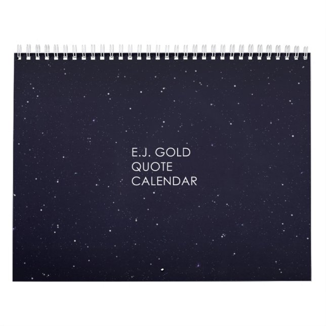 Calendário de Citações de E.J. Gold (Capa)